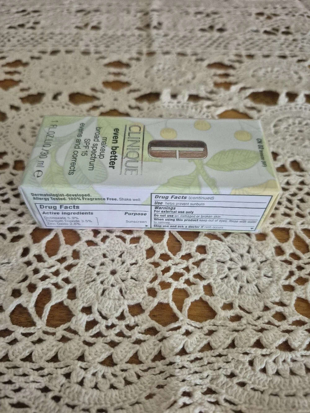 Clinique foundation sealed